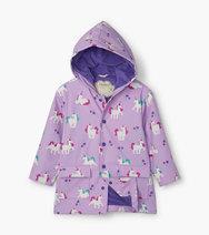 Hatley Playful Unicorns Color Changing Raincoat-G Jacket-Graceful & Chic Boutique, Family Clothing Store in Waxahachie, Texas