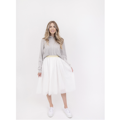 High Waisted Tulle Skirt - White Ladies | The Perfect Pair-W Bottom-Graceful & Chic Boutique, Family Clothing Store in Waxahachie, Texas