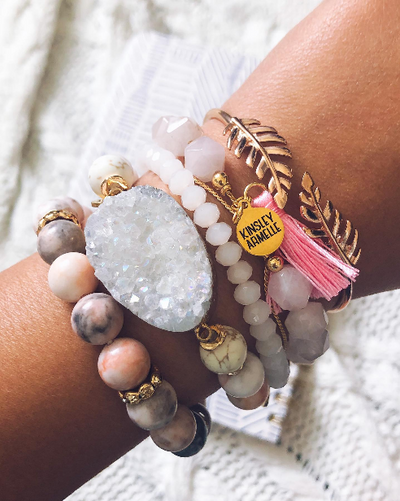 Holly Collection - Ballet Pink Bracelet-W Jewelry-Graceful & Chic Boutique, Family Clothing Store in Waxahachie, Texas