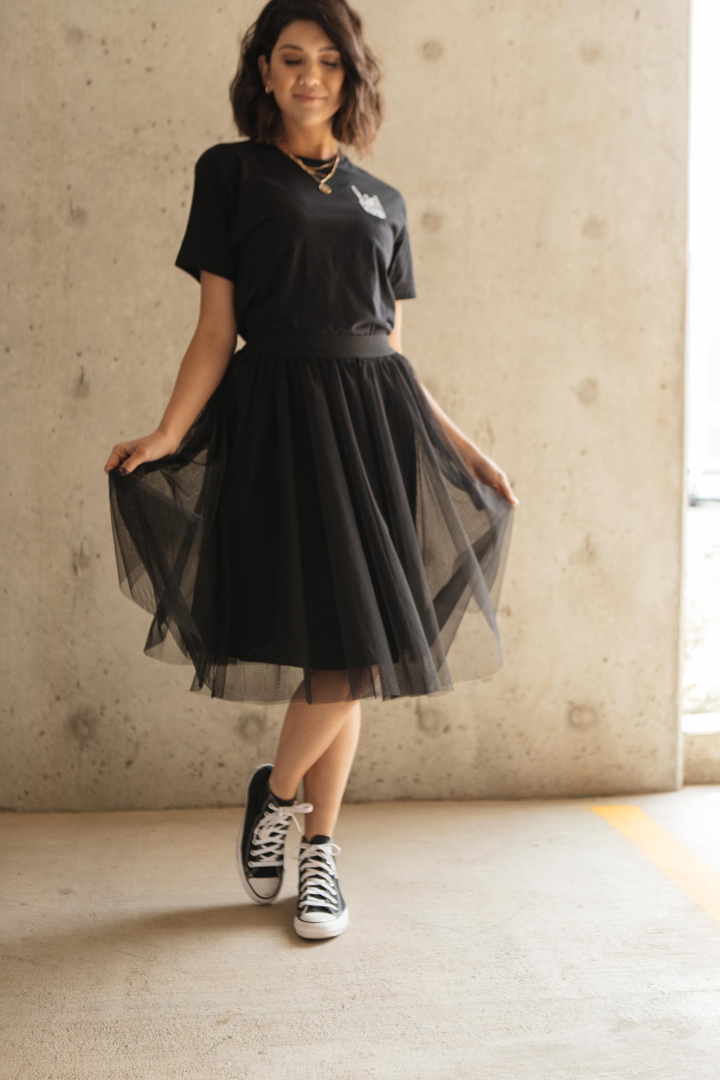 Indulge Tulle Skirt In Black-W Bottom-Graceful & Chic Boutique, Family Clothing Store in Waxahachie, Texas
