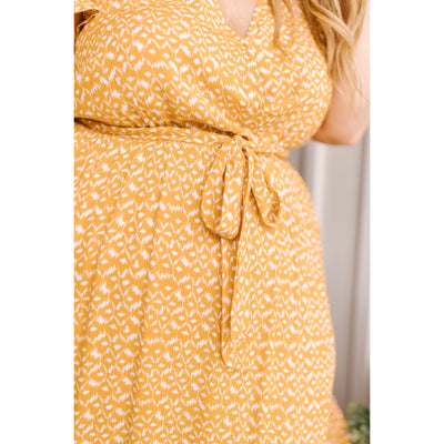 Joanna Midi Dress In Marigold-W Dress-Graceful & Chic Boutique, Family Clothing Store in Waxahachie, Texas