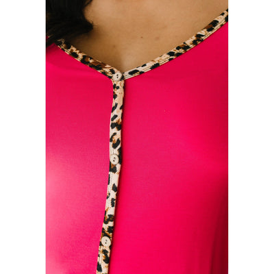 Just A Little Wild Camisole In Hot Pink-W Top-Graceful & Chic Boutique, Family Clothing Store in Waxahachie, Texas