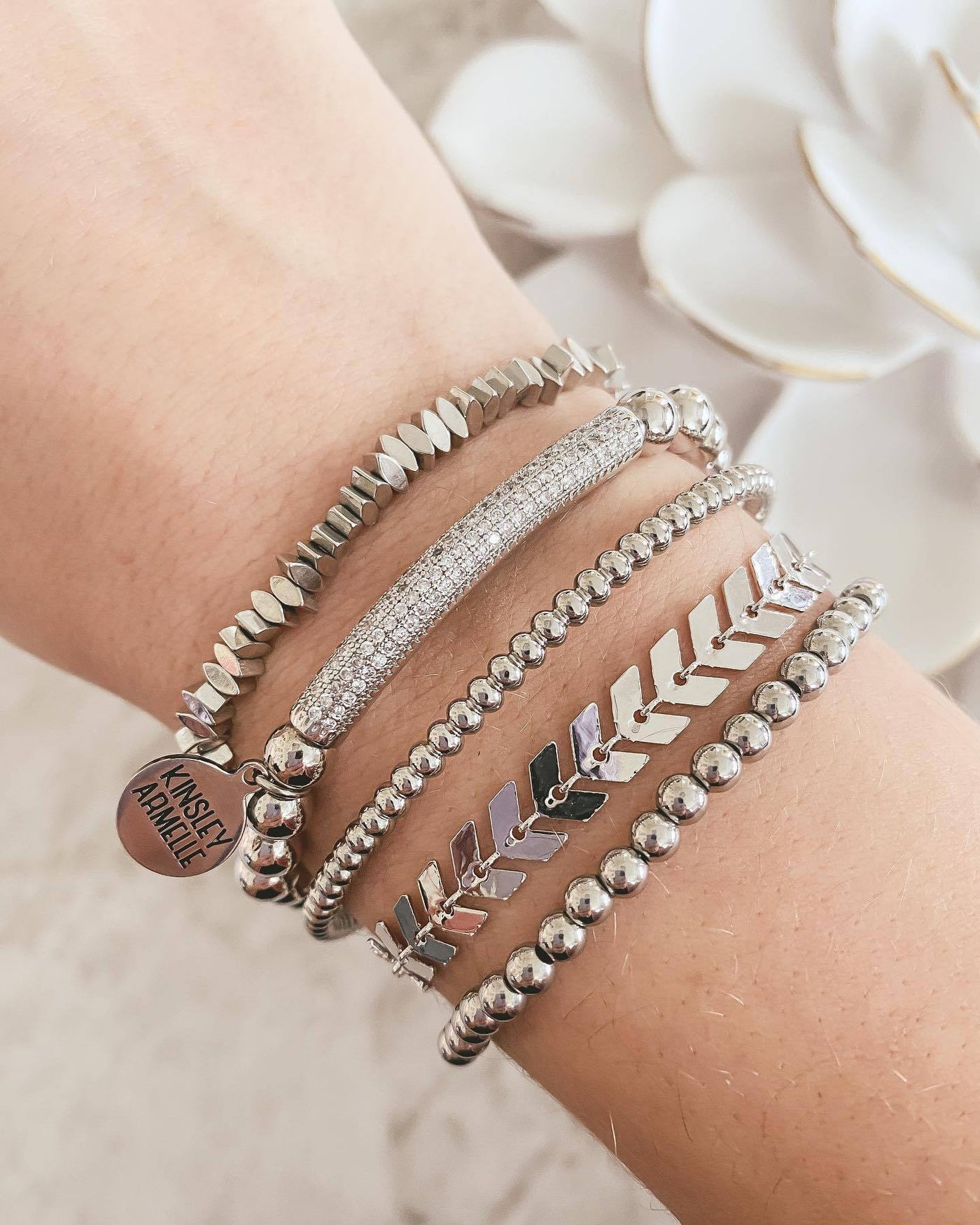 Goddess Collection Silver Lance Bracelet | The Perfect Pair-W Jewelry-Graceful & Chic Boutique, Family Clothing Store in Waxahachie, Texas