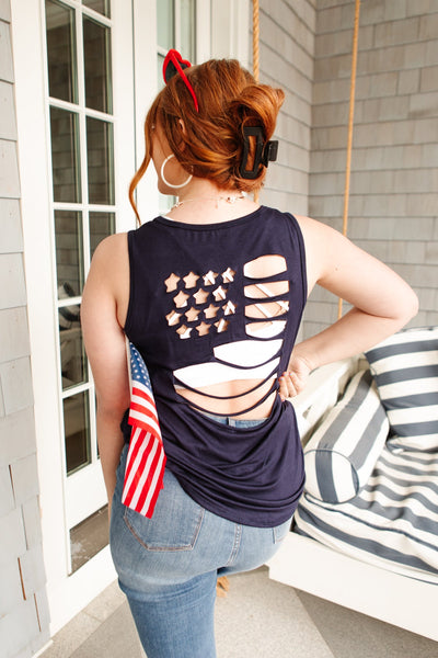 Land of The Free Tank-Womens-Graceful & Chic Boutique, Family Clothing Store in Waxahachie, Texas