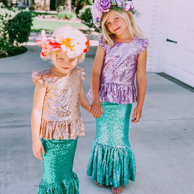 Lavender Sequin Mermaid Skirt-G Bottom-Graceful & Chic Boutique, Family Clothing Store in Waxahachie, Texas