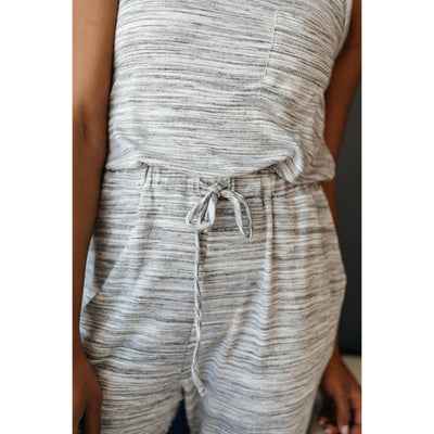 Lounge In Style Melange Jumpsuit-W Dress-Graceful & Chic Boutique, Family Clothing Store in Waxahachie, Texas