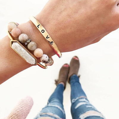 Love Collection - Rose Gold Bracelet-W Jewelry-Graceful & Chic Boutique, Family Clothing Store in Waxahachie, Texas