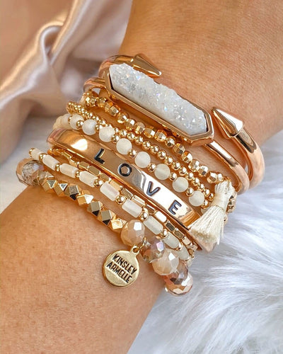 Love Collection - Rose Gold Bracelet-W Jewelry-Graceful & Chic Boutique, Family Clothing Store in Waxahachie, Texas
