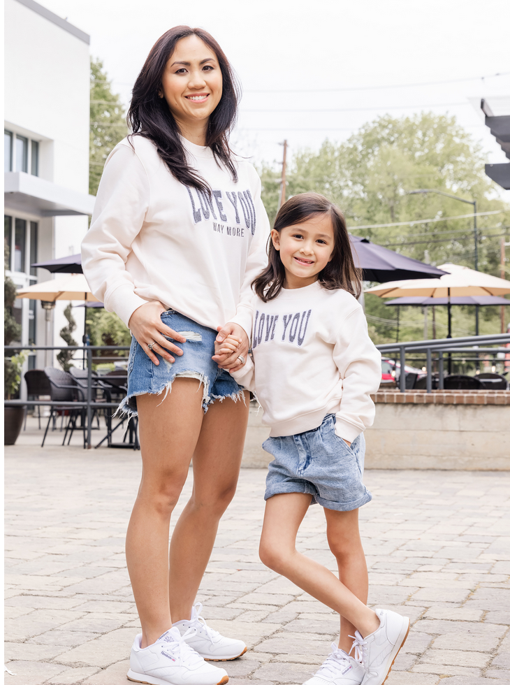 Chenille Sweatshirt - Love You - Mini | The Perfect Pair-G Top-Graceful & Chic Boutique, Family Clothing Store in Waxahachie, Texas