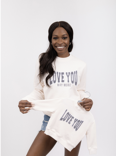 Chenille Sweatshirt - Love You - Mini | The Perfect Pair-G Top-Graceful & Chic Boutique, Family Clothing Store in Waxahachie, Texas