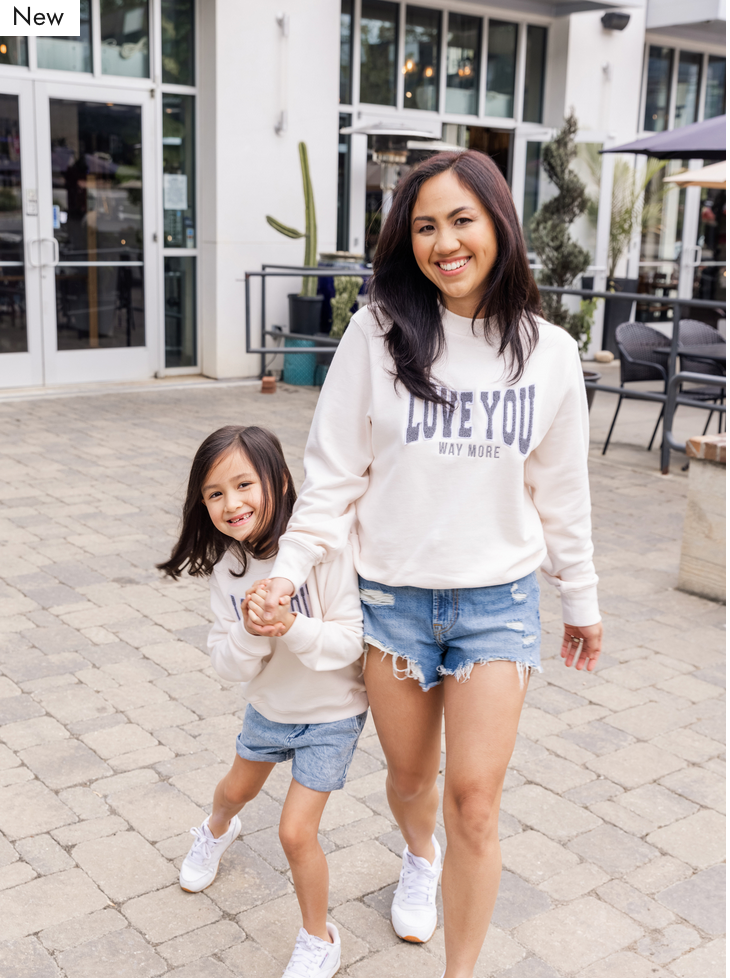 Chenille Sweatshirt - Love You - Mini | The Perfect Pair-G Top-Graceful & Chic Boutique, Family Clothing Store in Waxahachie, Texas