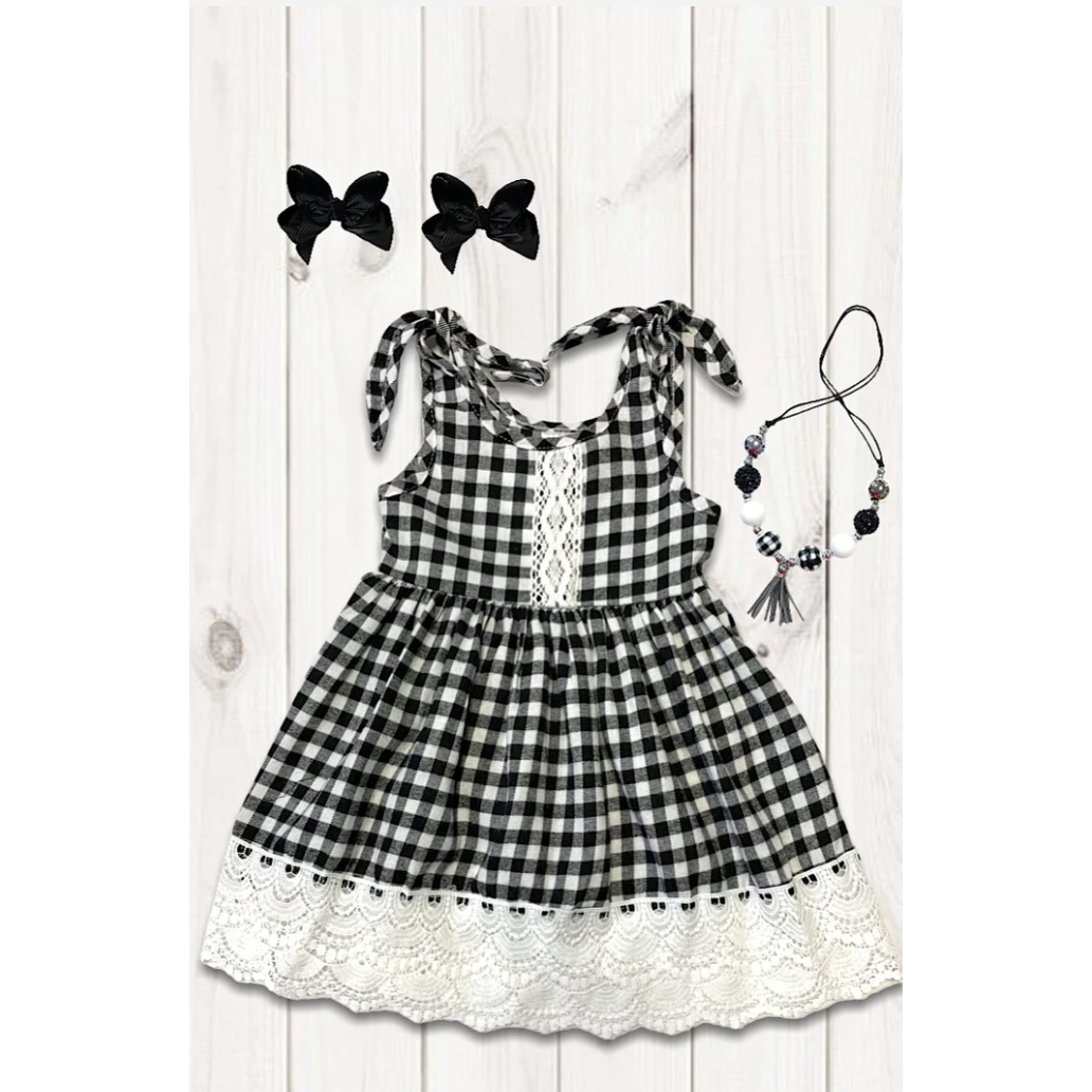 Lucy Black and White Dress-G Dress-Graceful & Chic Boutique, Family Clothing Store in Waxahachie, Texas