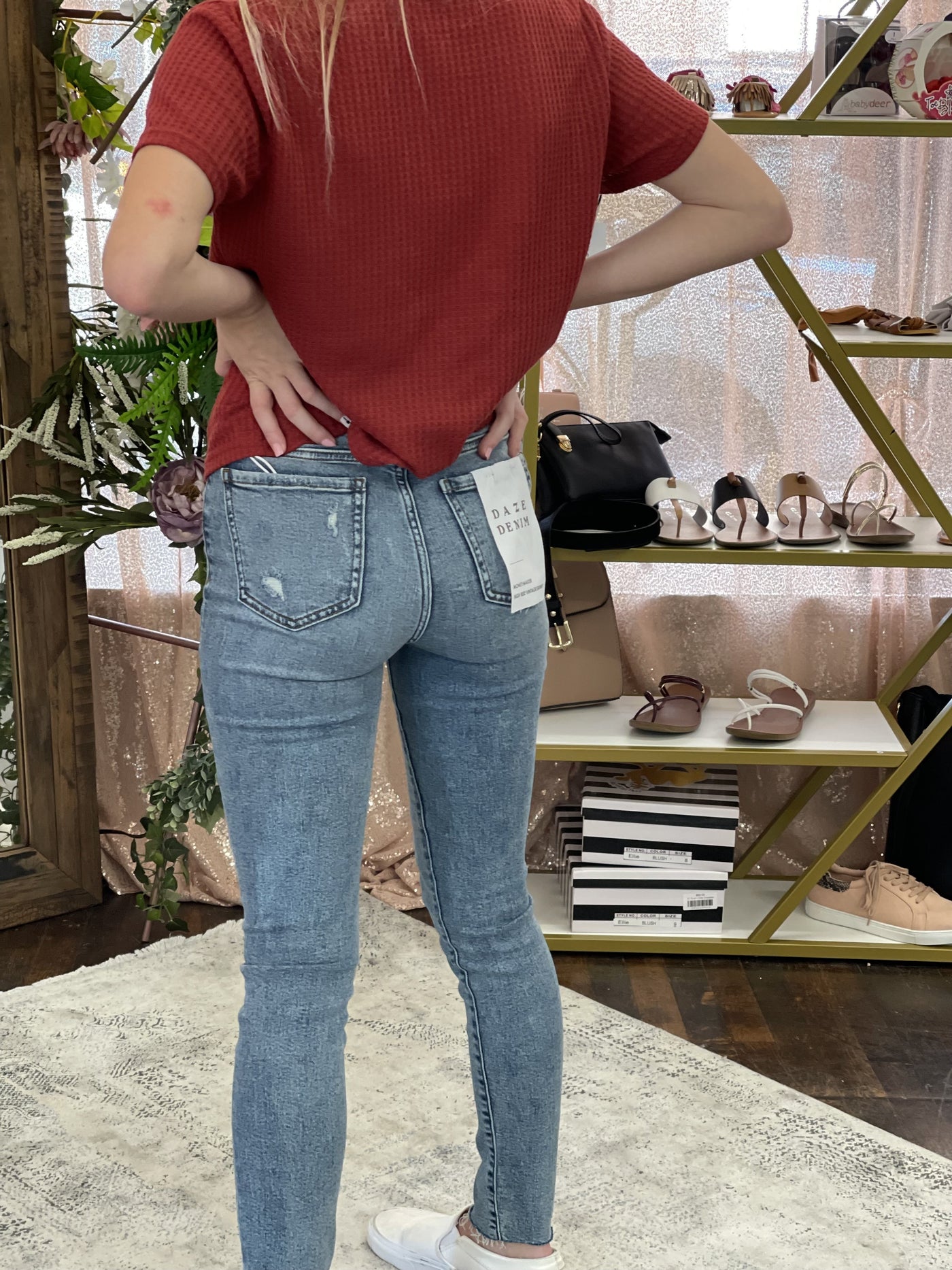 Moneymaker High Rise Skinny in Pretty Please-W Bottom-Graceful & Chic Boutique, Family Clothing Store in Waxahachie, Texas