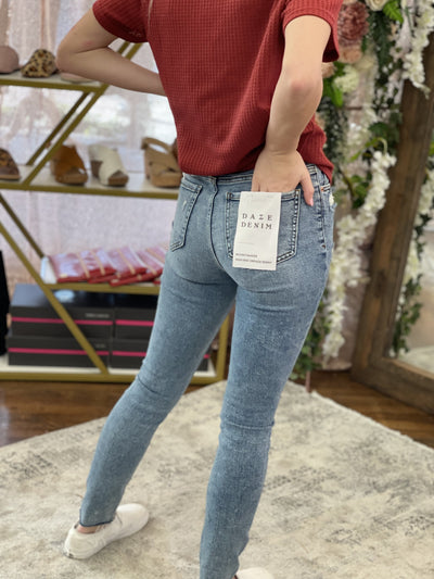 Moneymaker High Rise Skinny in Pretty Please-W Bottom-Graceful & Chic Boutique, Family Clothing Store in Waxahachie, Texas