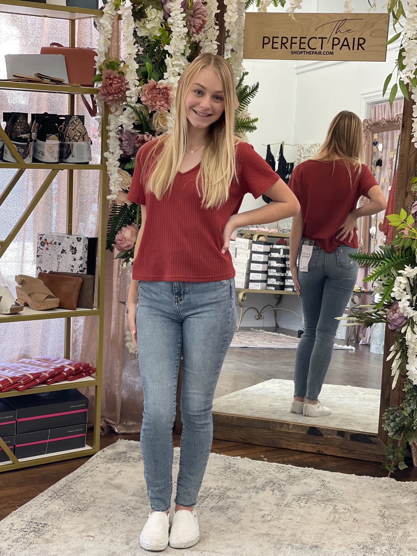 Moneymaker High Rise Skinny in Pretty Please-W Bottom-Graceful & Chic Boutique, Family Clothing Store in Waxahachie, Texas
