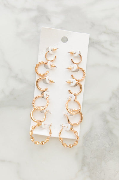More is More Earring Set in Gold-Womens-Graceful & Chic Boutique, Family Clothing Store in Waxahachie, Texas