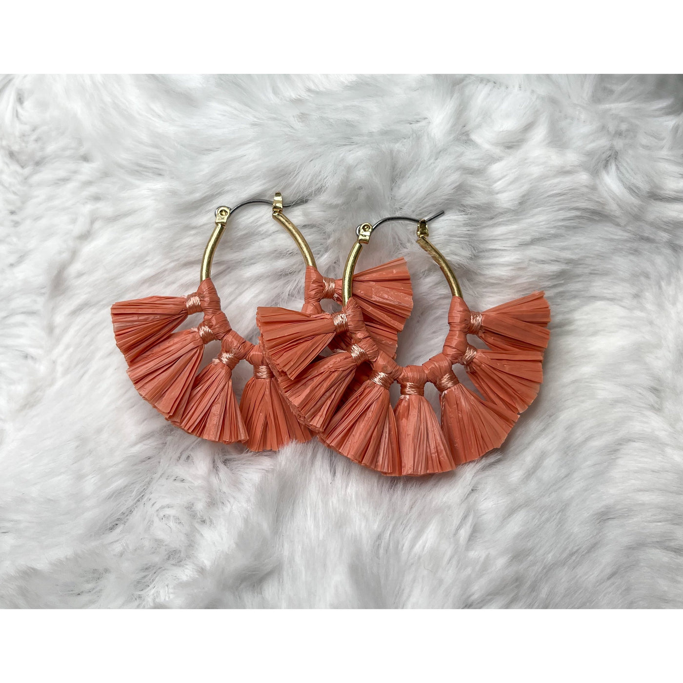 Nova Earrings in Coral-W Jewelry-Graceful & Chic Boutique, Family Clothing Store in Waxahachie, Texas