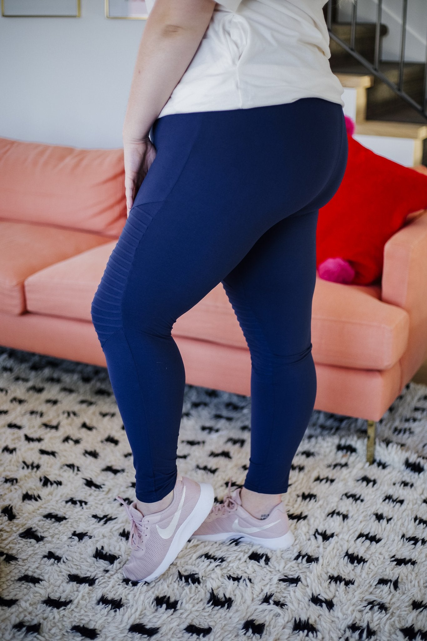 OLD VERSION Soft As Butter Moto Leggings In Navy-W Bottom-Graceful & Chic Boutique, Family Clothing Store in Waxahachie, Texas