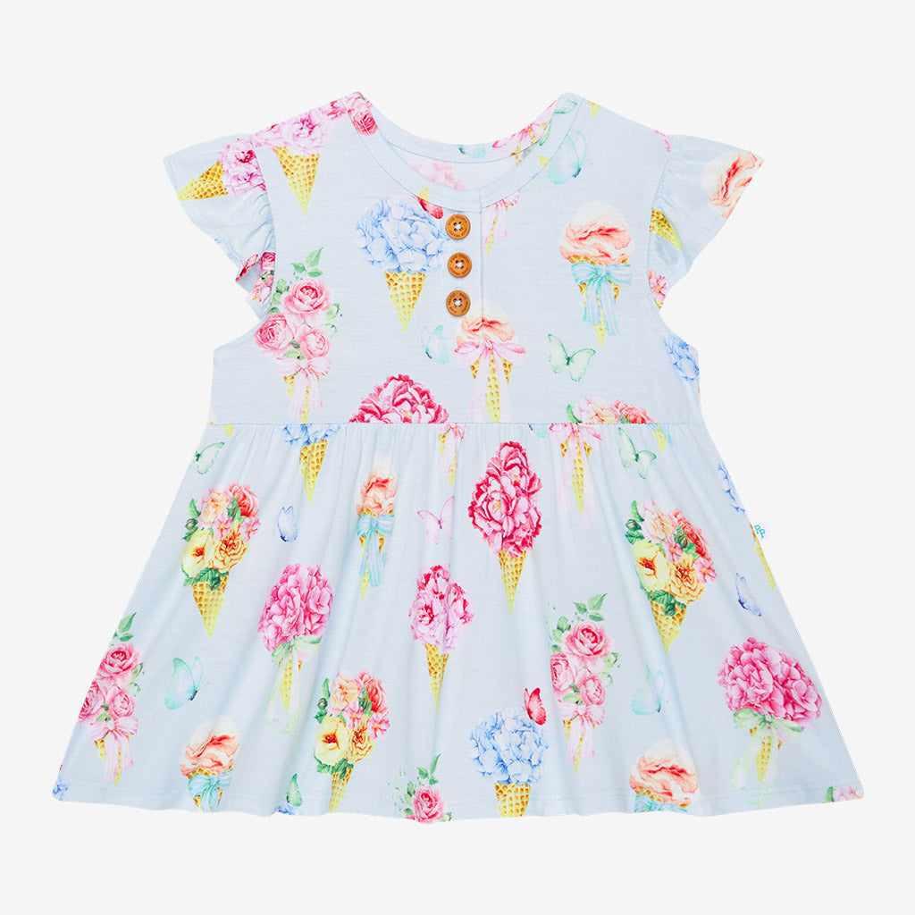 Camille Henley Short Sleeve Peplum Top & Ruffled Short Set - Posh Peanut-G Set-Graceful & Chic Boutique, Family Clothing Store in Waxahachie, Texas