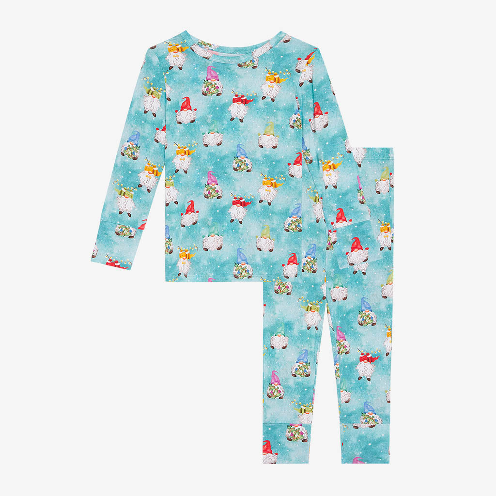Gnomey Long Sleeve Basic Pajamas - Posh Peanut-G Pajamas-Graceful & Chic Boutique, Family Clothing Store in Waxahachie, Texas