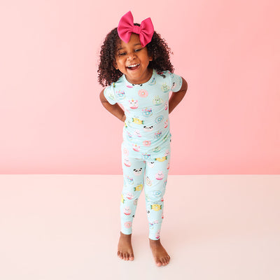 Donuts Short Sleeve Basic Pajamas - Posh Peanut | The Perfect Pair-K Pajamas-Graceful & Chic Boutique, Family Clothing Store in Waxahachie, Texas