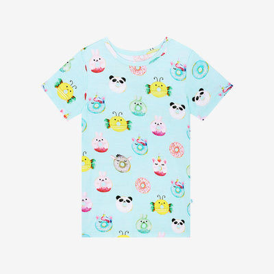 Donuts Short Sleeve Basic Pajamas - Posh Peanut | The Perfect Pair-K Pajamas-Graceful & Chic Boutique, Family Clothing Store in Waxahachie, Texas