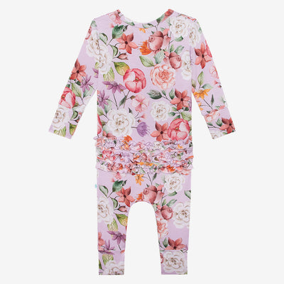Pari Long Sleeve Henley Ruffled Romper - Posh Peanut-G Romper-Graceful & Chic Boutique, Family Clothing Store in Waxahachie, Texas