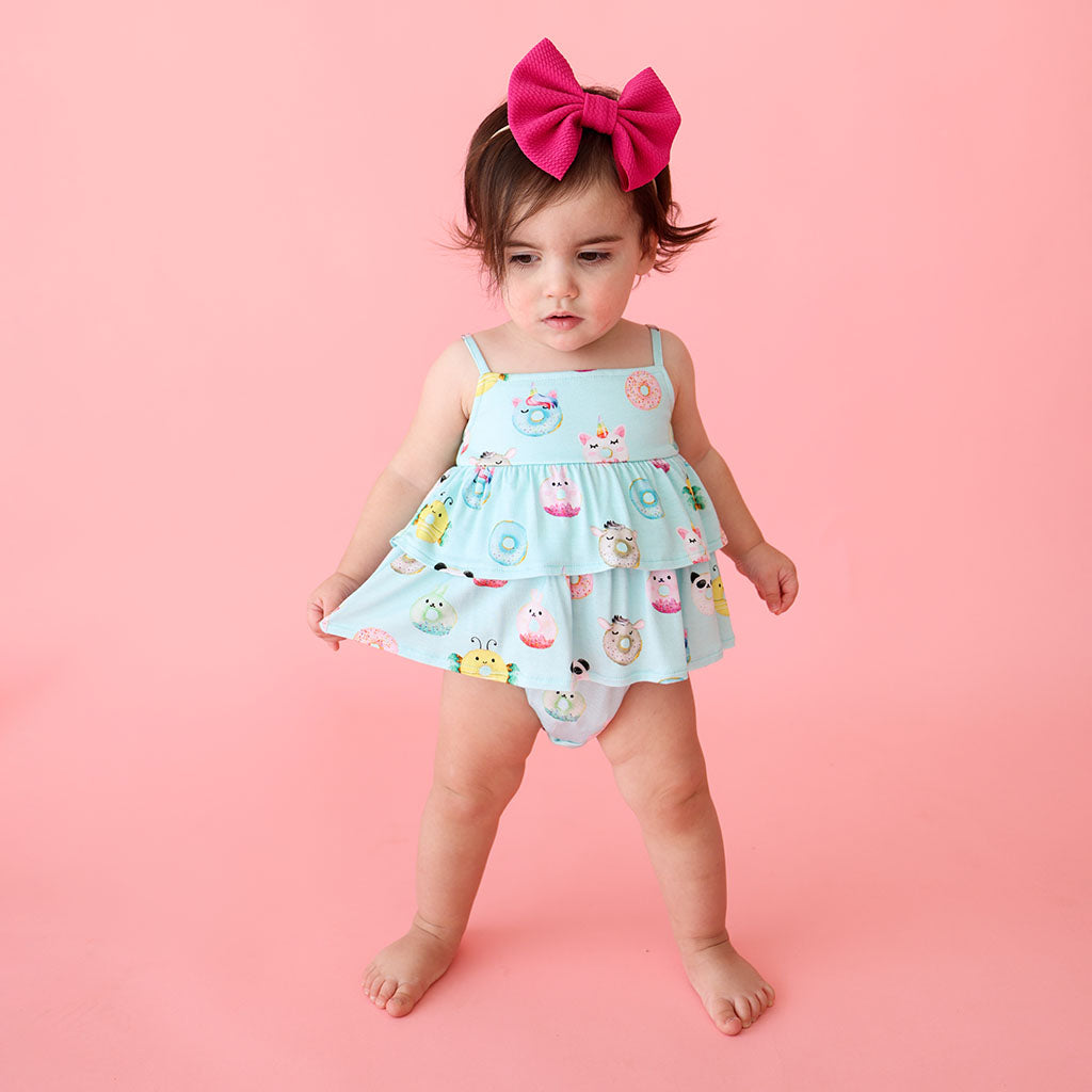 Donuts Sleeveless Bubble Romper - Posh Peanut | The Perfect Pair-G Romper-Graceful & Chic Boutique, Family Clothing Store in Waxahachie, Texas