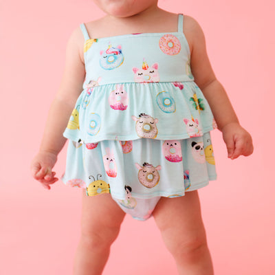 Donuts Sleeveless Bubble Romper - Posh Peanut | The Perfect Pair-G Romper-Graceful & Chic Boutique, Family Clothing Store in Waxahachie, Texas