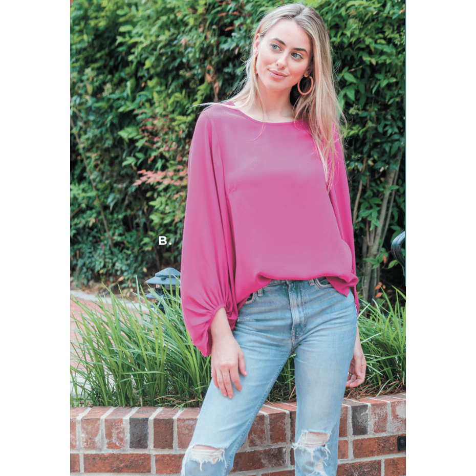 Paxton Top in Pink-W Top-Graceful & Chic Boutique, Family Clothing Store in Waxahachie, Texas