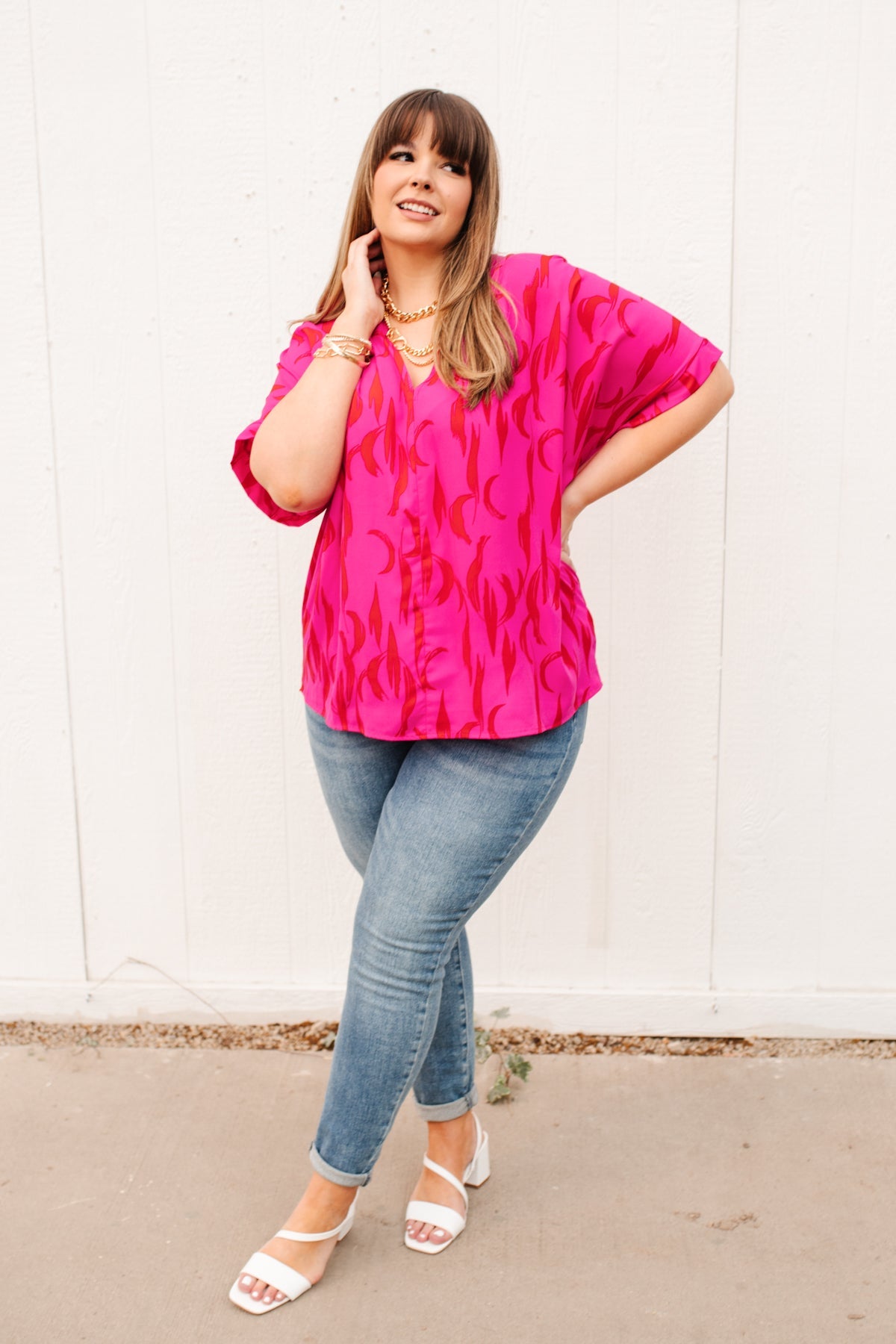 Pink Oasis Top-Womens-Graceful & Chic Boutique, Family Clothing Store in Waxahachie, Texas