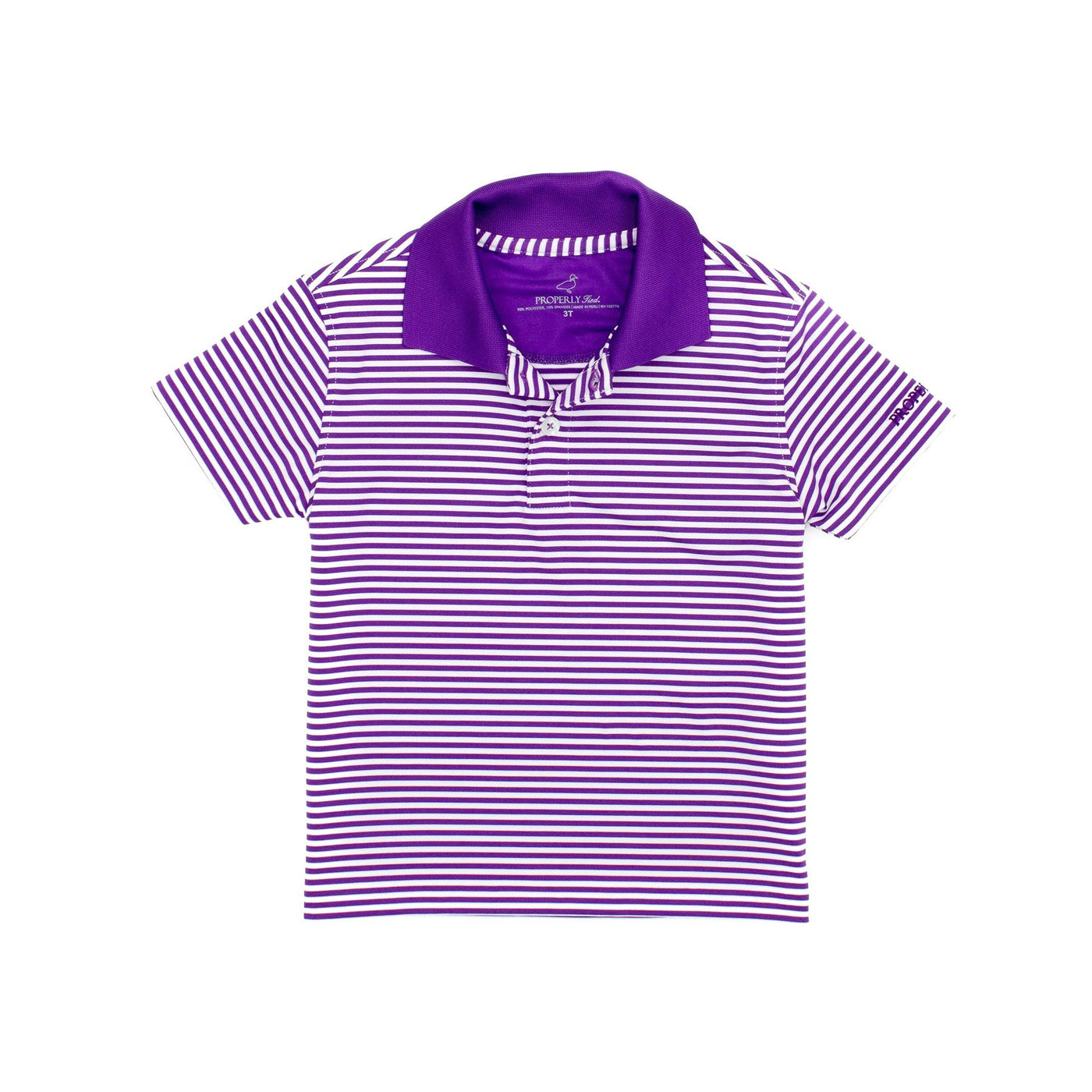 Properly Tied - LD Baby Dallas Polo Purple-B Top-Graceful & Chic Boutique, Family Clothing Store in Waxahachie, Texas