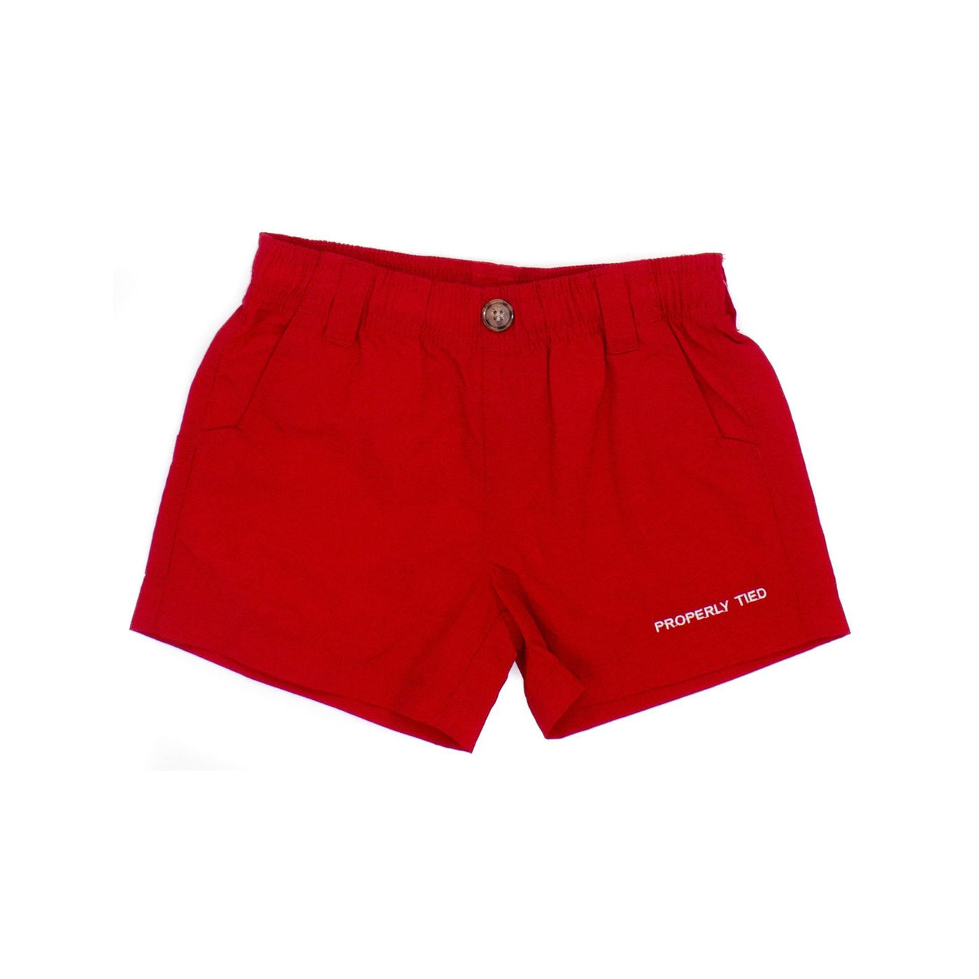 LD Mallard Short in Red - Properly Tied | The Perfect Pair-B Bottom-Graceful & Chic Boutique, Family Clothing Store in Waxahachie, Texas
