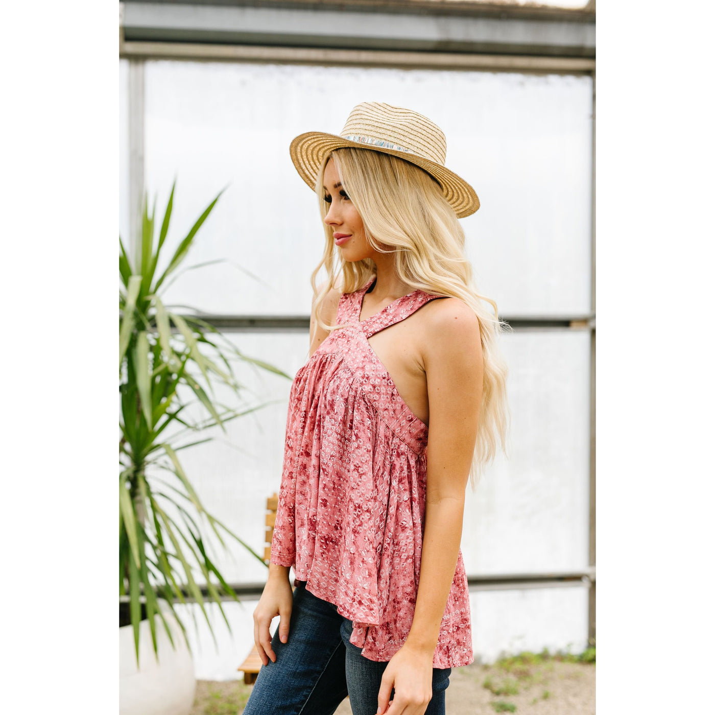 Rose Faded Batik Top-Womens-Graceful & Chic Boutique, Family Clothing Store in Waxahachie, Texas