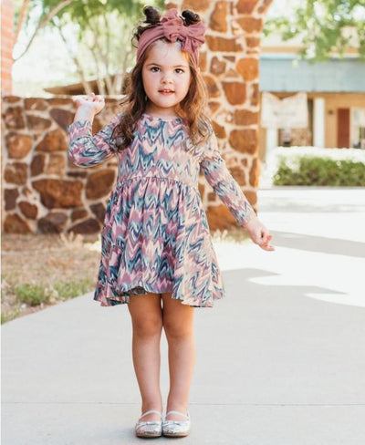 Rufflebutts Watercolor Twirl Dress-G Dress-Graceful & Chic Boutique, Family Clothing Store in Waxahachie, Texas