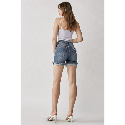 Sabrina Distressed High Rise Shorts-W Bottom-Graceful & Chic Boutique, Family Clothing Store in Waxahachie, Texas