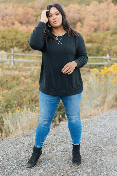 Sadie's Simple Sweater in Black-W Top-Graceful & Chic Boutique, Family Clothing Store in Waxahachie, Texas