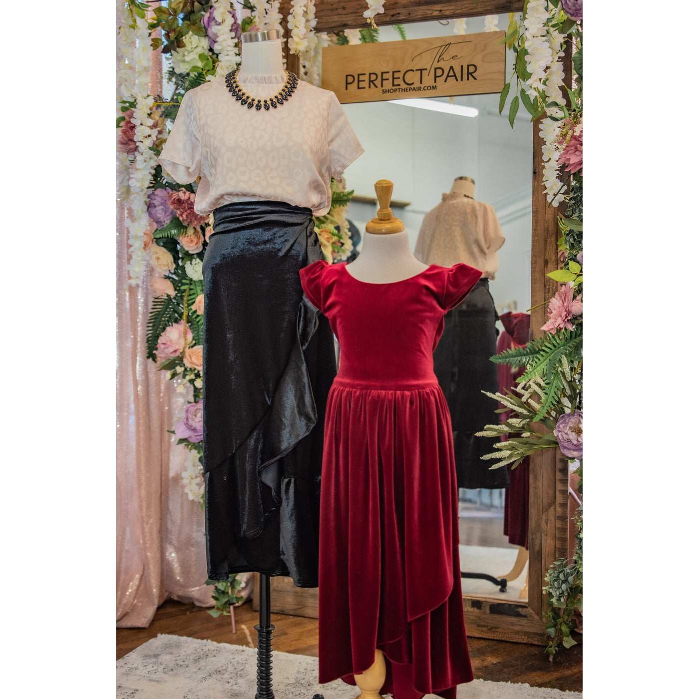 Sandra Velvet Ruffle Skirt-Graceful & Chic Boutique, Family Clothing Store in Waxahachie, Texas