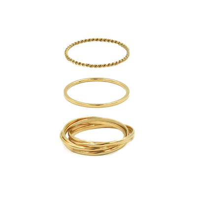 Goddess Collection - Gold Ring Set - Size 8 | The Perfect Pair-W Jewelry-Graceful & Chic Boutique, Family Clothing Store in Waxahachie, Texas