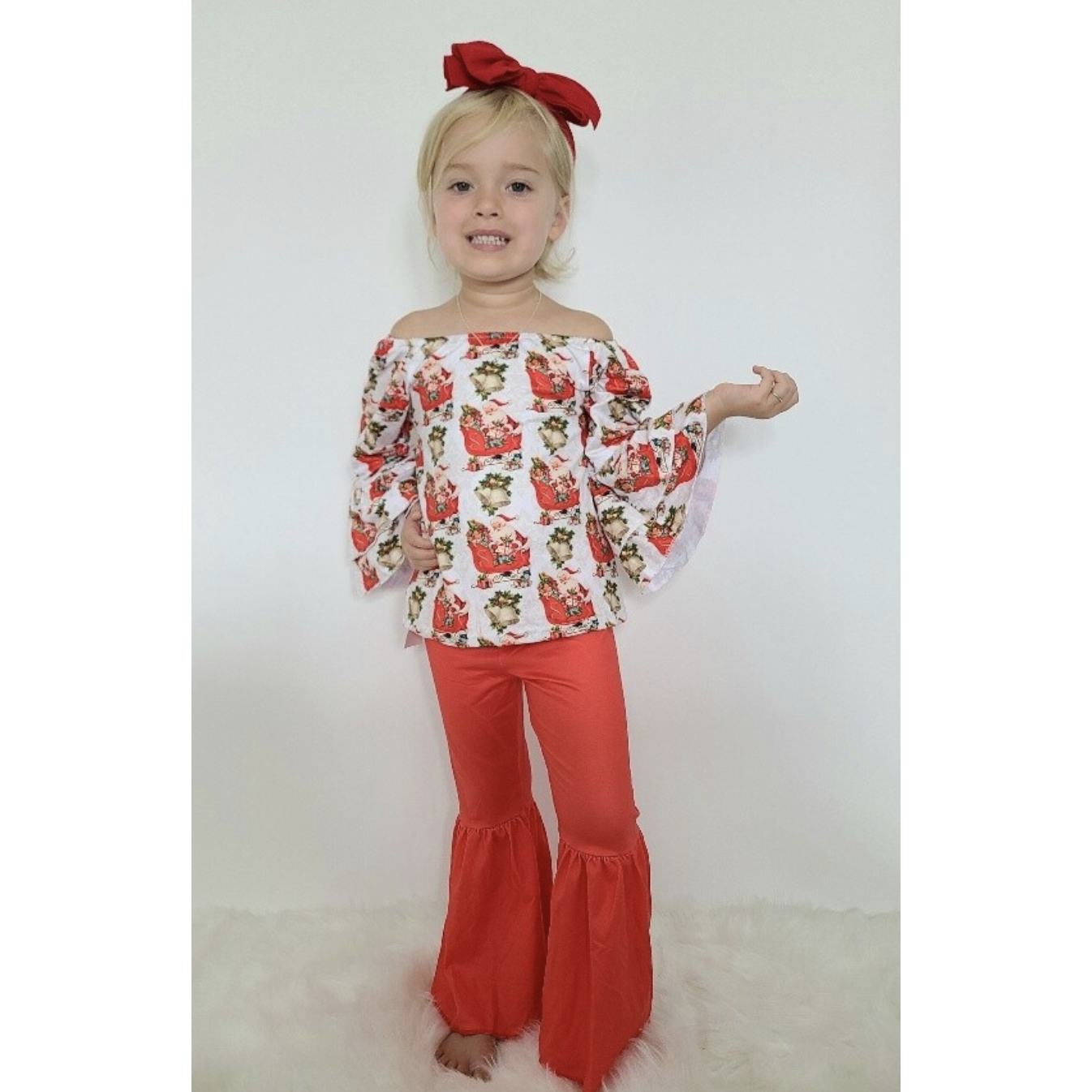 Santas Sleigh Girls Set | The Perfect Pair-G Set-Graceful & Chic Boutique, Family Clothing Store in Waxahachie, Texas