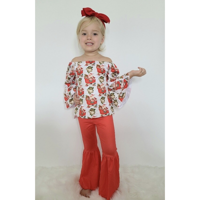 Santas Sleigh Girls Set | The Perfect Pair-G Set-Graceful & Chic Boutique, Family Clothing Store in Waxahachie, Texas