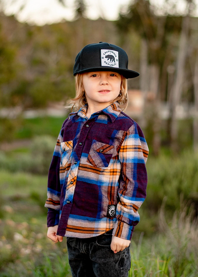 Burgundy & Blue Knuckleheads Long Sleeve Plaid Rockabilly Shirt | The Perfect Pair-B Top-Graceful & Chic Boutique, Family Clothing Store in Waxahachie, Texas