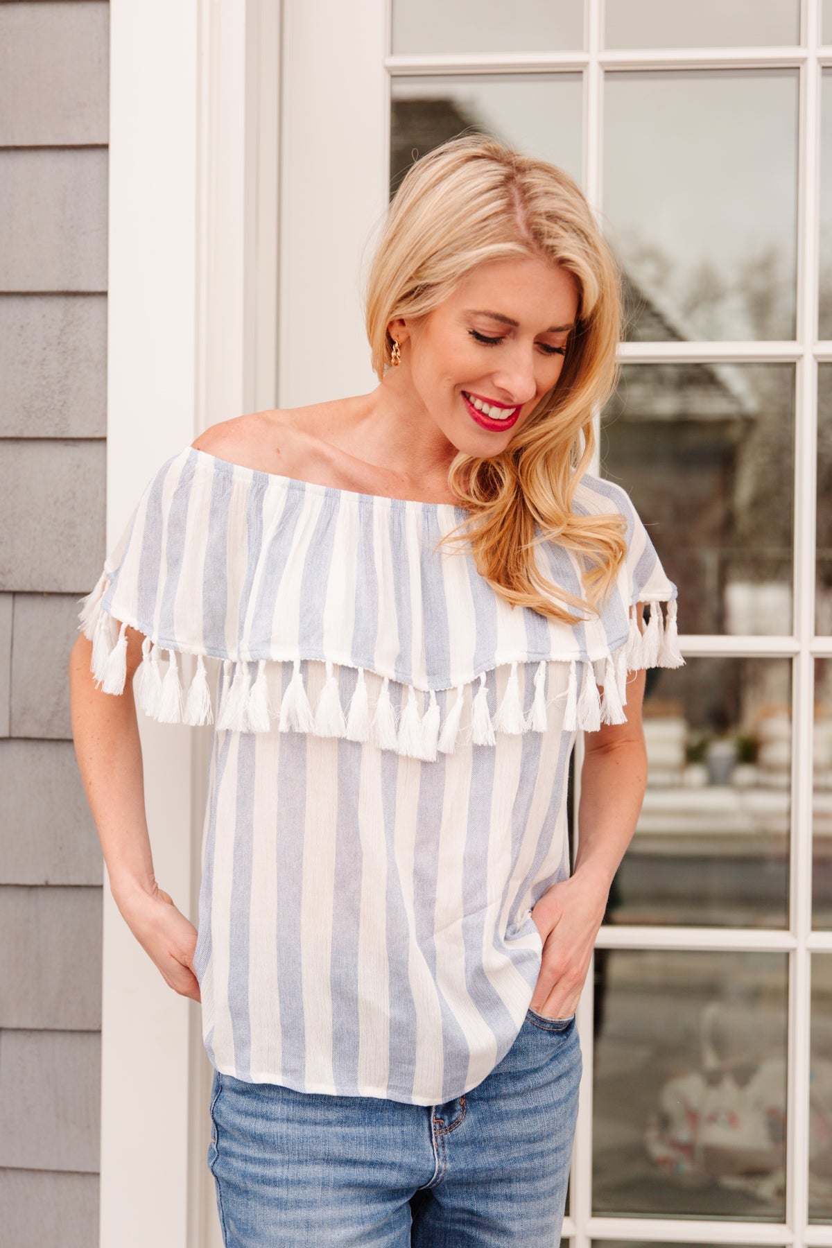 Set Yourself Free Striped Top-Womens-Graceful & Chic Boutique, Family Clothing Store in Waxahachie, Texas