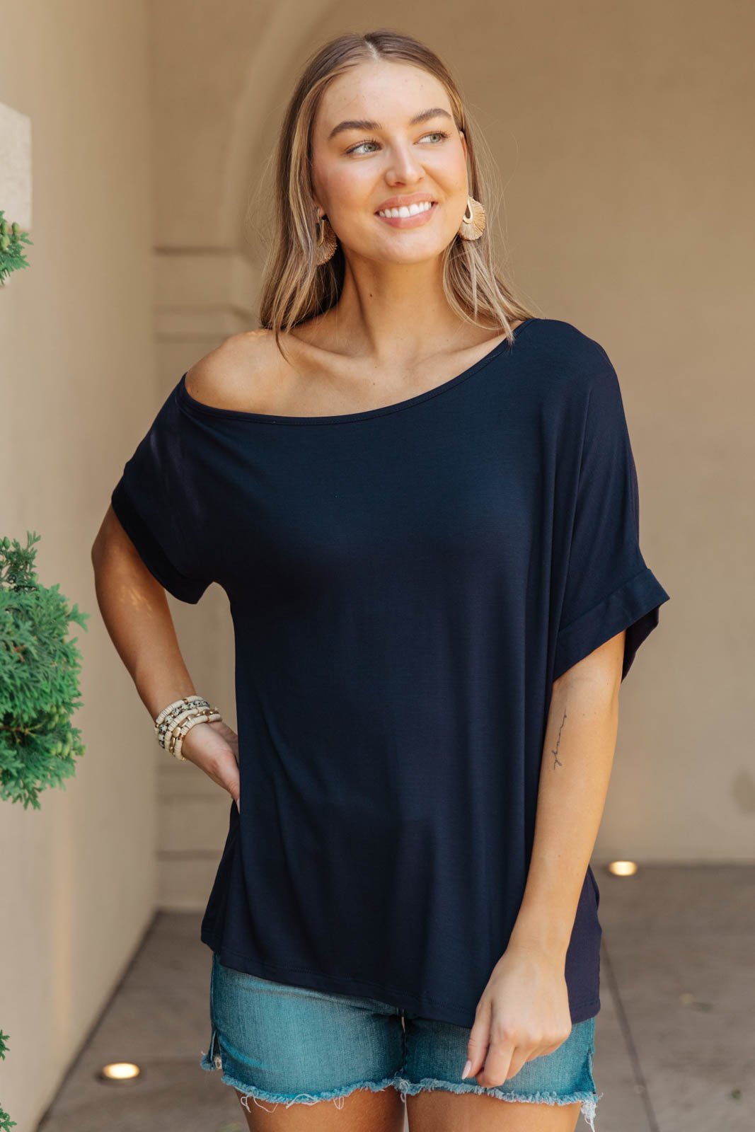 Sightseeing Top in Navy-W Top-Graceful & Chic Boutique, Family Clothing Store in Waxahachie, Texas