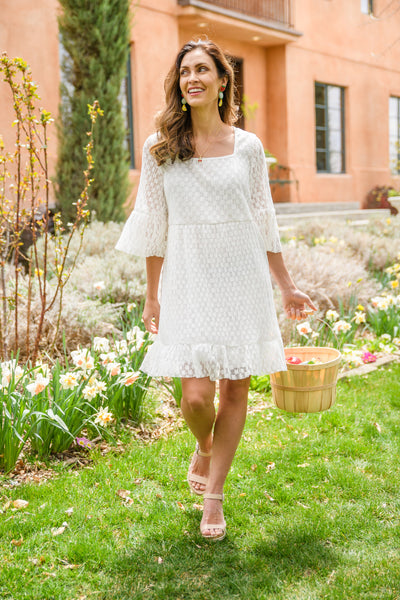 So Peaceful White Dress-Womens-Graceful & Chic Boutique, Family Clothing Store in Waxahachie, Texas