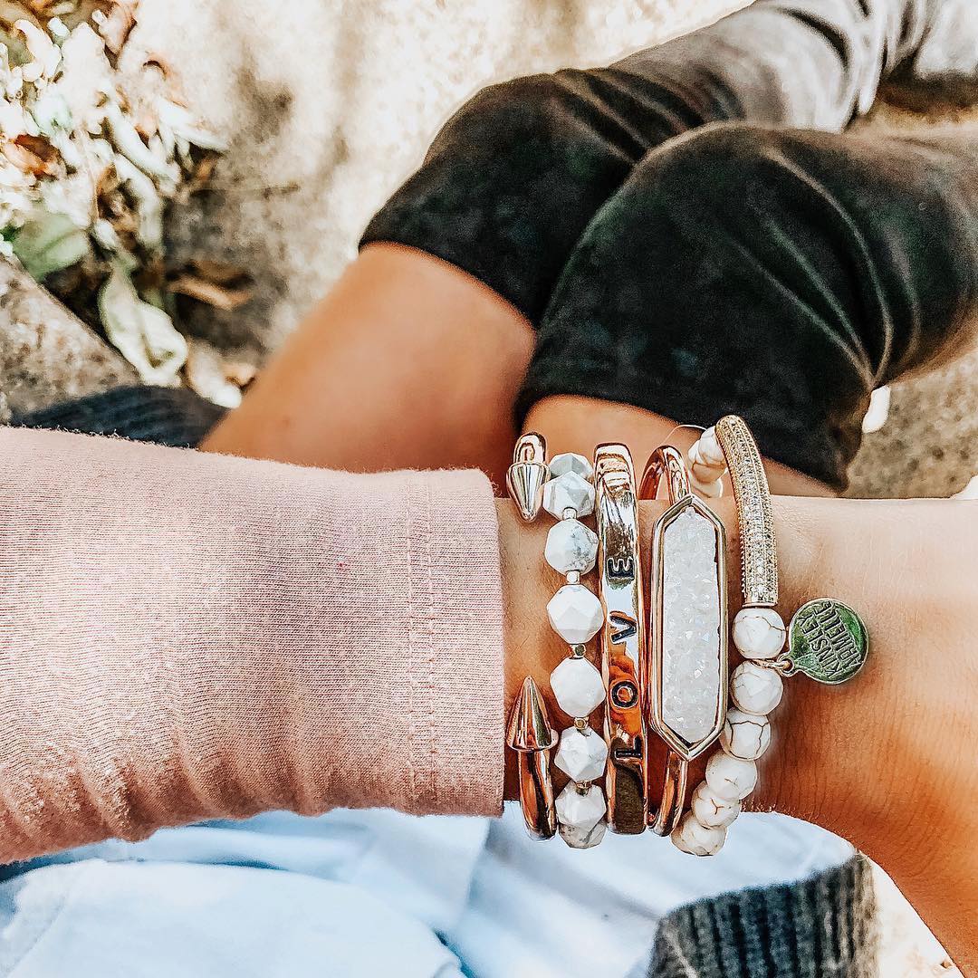 Spike Collection - Rose Gold Bracelet-W Jewelry-Graceful & Chic Boutique, Family Clothing Store in Waxahachie, Texas