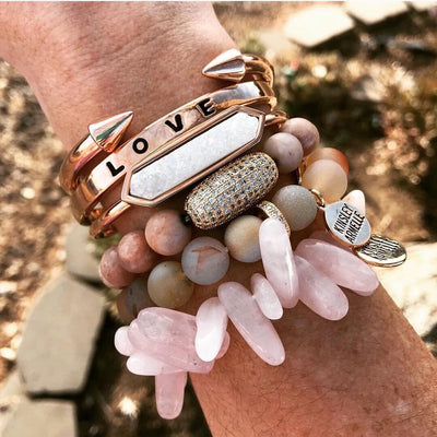 Spike Collection - Rose Gold Bracelet-W Jewelry-Graceful & Chic Boutique, Family Clothing Store in Waxahachie, Texas