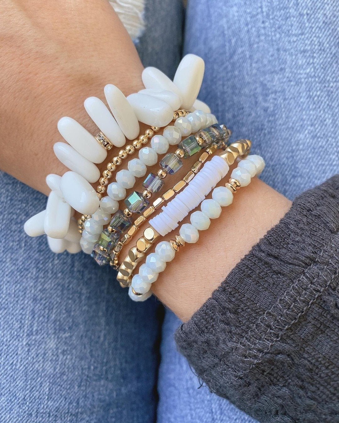 Stacked Collection - Harlow Bracelet Set-W Jewelry-Graceful & Chic Boutique, Family Clothing Store in Waxahachie, Texas