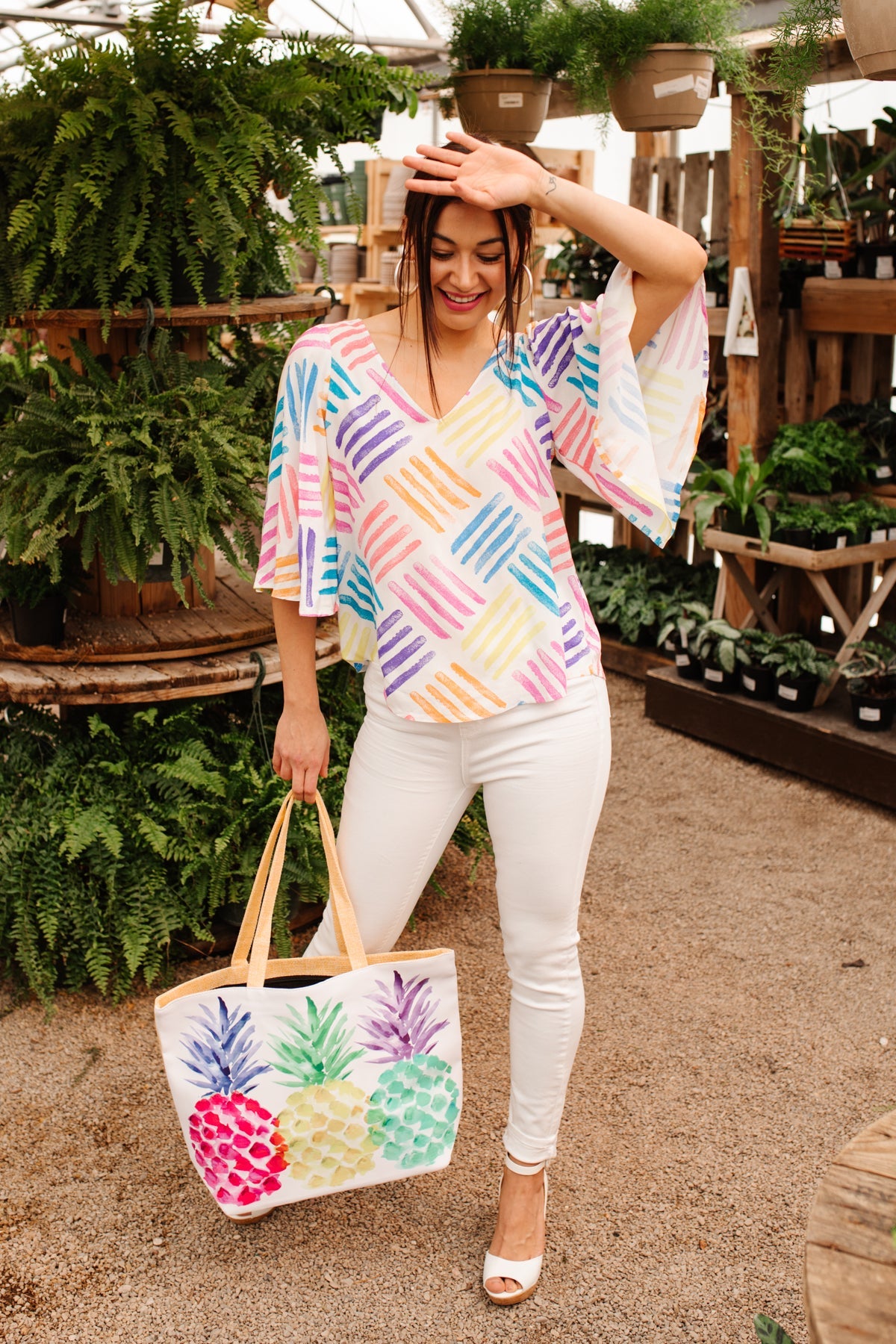 Tropical Pineapple Tote-Womens-Graceful & Chic Boutique, Family Clothing Store in Waxahachie, Texas