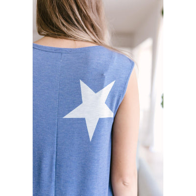 Star Player Top In Blue-Womens-Graceful & Chic Boutique, Family Clothing Store in Waxahachie, Texas